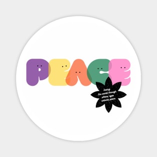 Sending Positive Vibes: Peace Magnet